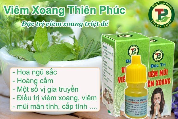 Trị viêm xoang dứt điểm với Đặc Trị Viêm Xoang Thiên Phúc